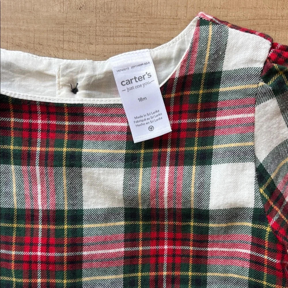 Carters festive plaid